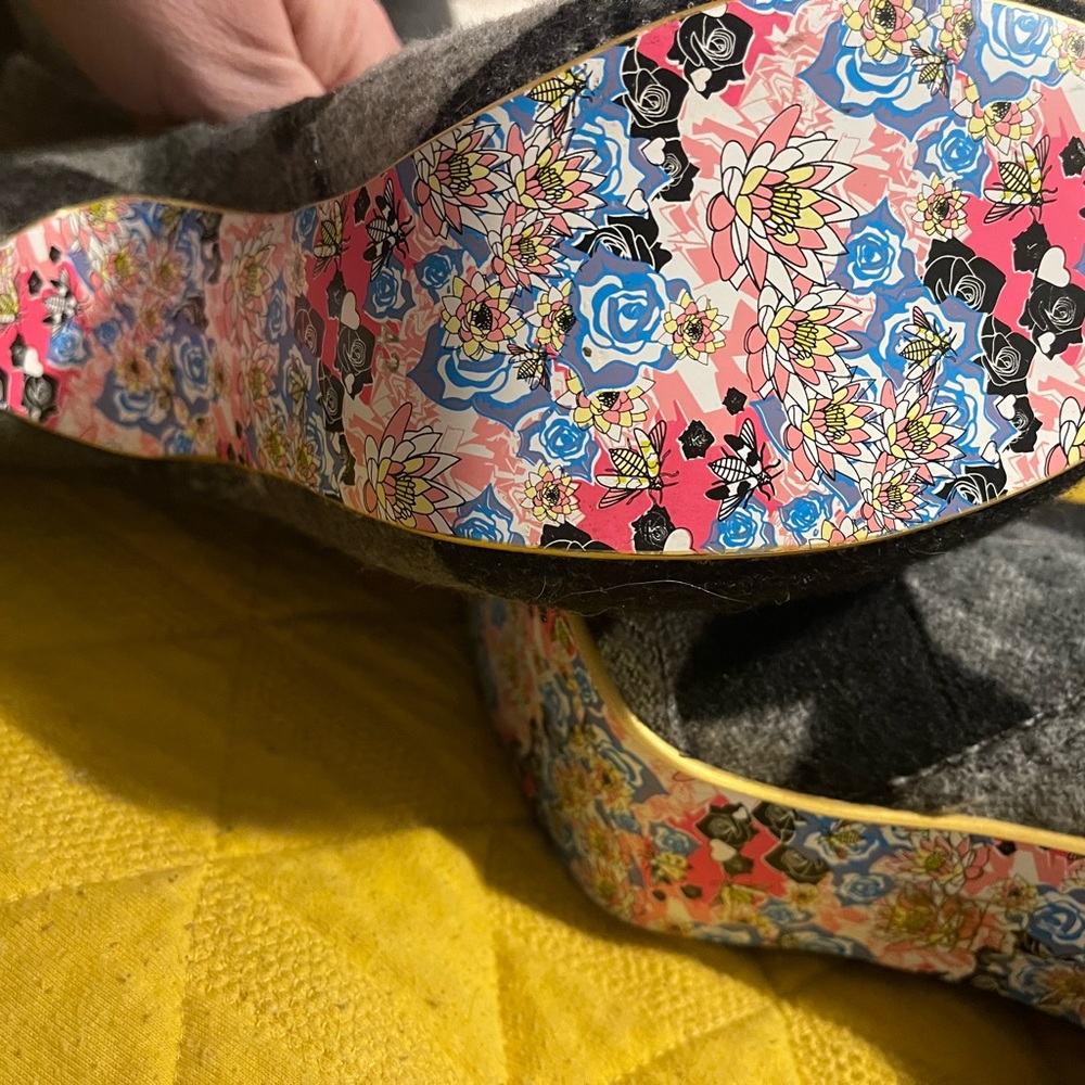 NWOT - Irregular Choice party pants mid calf length boots sz 10 - Picture 3 of 3